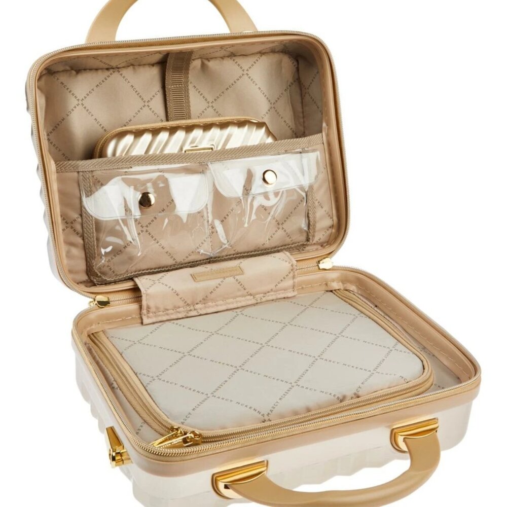 Marcy McKenna Gold Pattern Travel Case and Mini Case - Picture 4 of 14